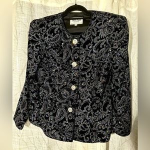 Gorgoues Bedazzled, black blazer Nah Nah Petite Size 14P